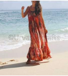 Vestido largo femenino informal de verano con tirantes finos, traje Sexy bohemio para mujer, espalda descubierta - Product Image 1