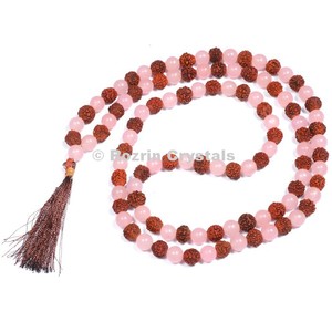 Cuarzo Rosa con Rudraksha Jap Mala - Product Image 2