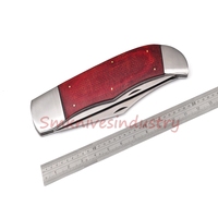 Couteau pliant multifonctionnel de qualité industrielle, lame en acier J2 de 22 pouces (24 cm) fabriquée à la main, manche en micarta, dureté 58-60HRC, ODM