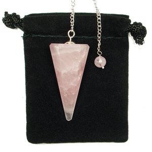 Hot Bán <span class=keywords><strong>Rose</strong></span> Dowsing Con Lắc Màu Hồng Cho Chữa Bệnh Đá Quý Con Lắc Với Đánh Bóng Tình Yêu Tự Nhiên Thạch Anh Dân Gian Màu Hồng Nghệ Thuật Mặt Phong Cách - Product Image 1