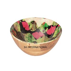 Los mejores hoteles y restaurantes de moda para el hogar usan un tazón de madera maciza para el hogar, hoteles y restaurantes usan un tazón de madera maciza para comida de frutas - Product Image 1