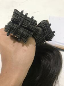 Mèches japonaises 100% naturelles, EXTENSION de cheveux vierges alignées avec bande ondulée, cuticules - Product Image 6