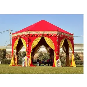 摩洛哥印度婚礼帐篷设置户外印度风格活动帐篷装饰印度婚礼帐篷装饰