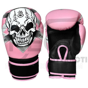 Guantes de boxeo profesionales MMA, Logo personalizado, cuero PU, Deportivos - Product Image 5