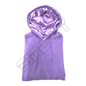Unisex Tùy Chỉnh Satin Lót Lụa Áo Dây Rút Bông Pha Trộn Người Đàn Ông Của Pháp Vải 3D Mô Hình Thêu Vá In Cho Mùa Đông - Product Image 2