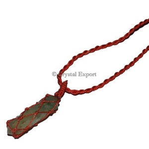 Green Aventurine Wire Wrap Pendants - Product Image 1