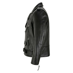 Veste en cuir de course professionnelle personnalisable pour motos neuve avec traitement de revêtement - Product Image 3