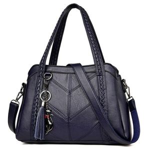 ล่าสุดแฟชั่น2021ผู้หญิงหนัง Crossbody กระเป๋าถือใหม่หรูหราออกแบบสุภาพสตรีหนังแท้กระเป๋าถือ - Product Image 1