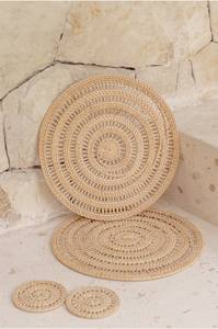 Best Selling Rattan Coffee Coasters Brown Color Natural Finished Perfect For <b>Placemats</b> And Stylish Designer Home Accessories - Product Image 6
