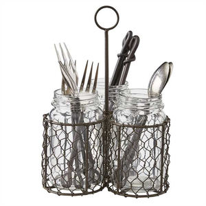 <b>Black</b> Metal <b>Cutlery</b> Holder - Product Image 4