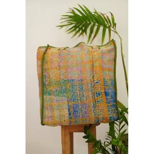 Grand sac fourre-tout réversible en coton indien imprimé à la main à fleurs multicolores pour femmes - Product Image 3