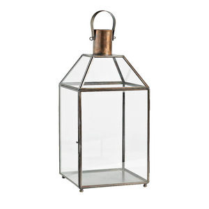 2025 Tabletop Decoration Rectangular Lantern Silver Color <b>Cheap</b> Price Attractive Designed <b>Candle</b> Holder Lantern With Handle - Product Image 6