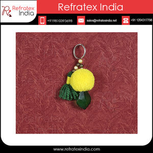 Llaveros de poliéster con Pompón, de proveedor indio - Product Image 6