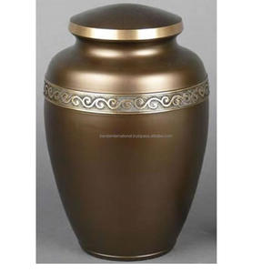 Urnes funéraires de meilleure qualité pour adultes Urnes humaines en marbre brun indien en gros Fournitures funéraires Urnes pour cendres - Product Image 6