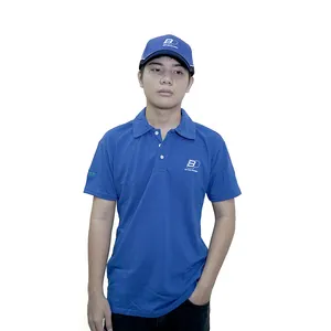 새로운 디자인 사용자 정의 로고 남성 폴로 셔츠 자수 로고 무료 디자인 베트남