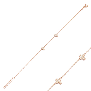 Double Cross Design <b>Charm</b> <b>Bracelet</b> Handcrafted Fine Jewellery Wholesale 925 Sterling <b>Silver</b> Jewelry - Product Image 1