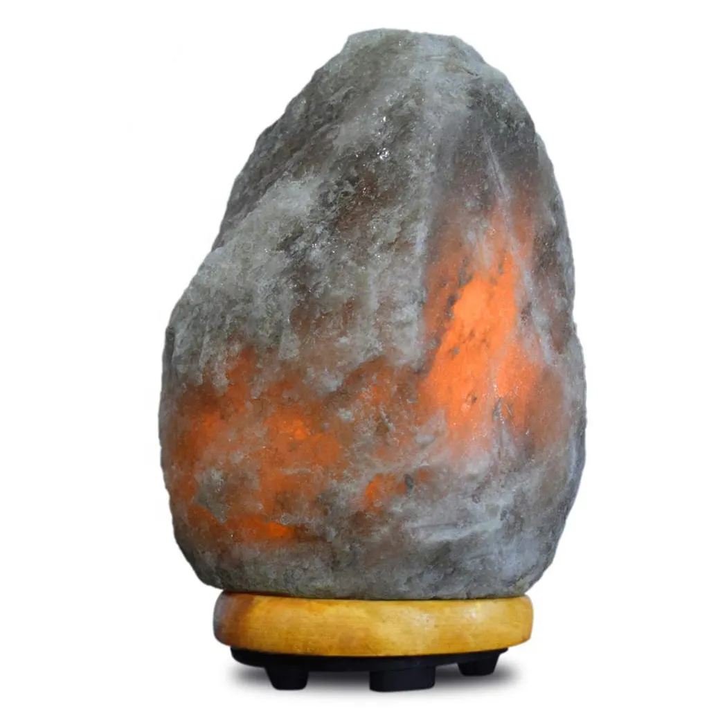 Echte Natuurlijke Himalayan Drie Type Salt Rock Night Light Zoutlamp Met Houten Basis 100% Kwaliteit Door Impex Pakistan