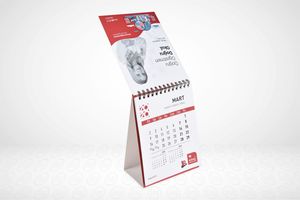 High Quality Cheap Custom <b>Logo</b> Desk and <b>Wall</b> Calendar Hard Cover Made of Cardboard and Art Paper Offset Printing - Product Image 5