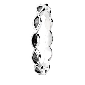 Anillos de Compromiso Ajustables de Plata de Ley 925 para Mujer, con Circonitas, Diseño Moderno, de Taiwán - Product Image 2