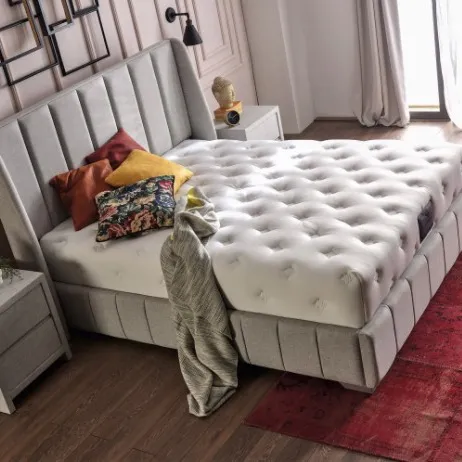 Bed Visco Material Interior Buatan Tangan Penuh dengan Kain Rajut Kualitas Terbaik Digunakan Pada Permukaan Tidur Terbaik