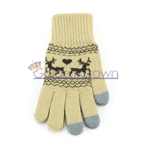 Guantes de Invierno de Alta Calidad al por Mayor, Forro de Lana y Poliéster, Ecológicos, Estilo Liso Personalizable para Uso Diario al Aire Libre - Product Image 1