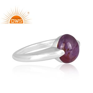 Dernière conception de bague empilable en argent sterling 925 avec super sept pierres précieuses naturelles pour femmes fabricant de bijoux fins - Product Image 3