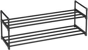 Étagère à chaussures en métal durable à 2 niveaux 10 paires organisateur de stockage étagère d'entrée convertible armoire pour salon meubles de maison - Product Image 2