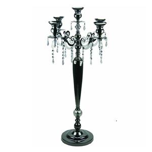 Excellent Design 2025 Métal Cristal Bougie Pilier Titulaire Élégant Décoration De Noël et De Mariage Candélabre De Qualité Standard - Product Image 3