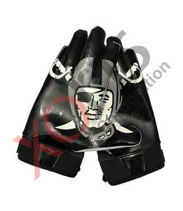 Design de cheval respirant Récepteur de football américain Gants collants Léger Vêtements de football grande taille avec un style unique - Product Image 3