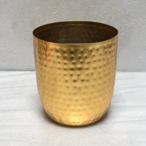 Recipientes de Metal Chapados en Oro, Níquel y Cobre de Lujo, Juego de 3, Recipientes Martillados para Velas Votivas, Frascos para Hacer Velas al por Mayor - Product Image 2