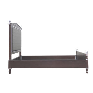 Lit pleine taille en acajou massif, design moderne du milieu du siècle, avec rangement, charme historique et artisanat de menuiserie opulent, finition platine - Product Image 4