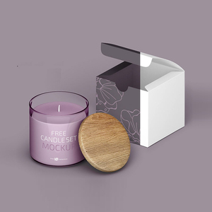 Wholesale Christmas Round Candle Jar Gift Box with Logo Custom Luxury Packaging, Box for Candles