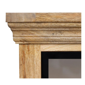 Armario de madera maciza de estilo italiano, armarios de sala de estar con 4 puertas y patas de Metal, muebles de dormitorio, estantes de exhibición para decoración del hogar - Product Image 4