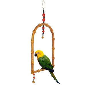 round Bamboo <b>Budgie</b> Swing for Pet <b>Cages</b> & Houses - Product Image 6