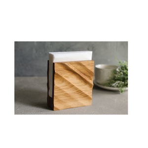 Wood Tissue Holder Acacia Wooden Handicraft Top Designer and Restaurant <b>Table</b> Decor Wooden Tissue Holder - Product Image 4