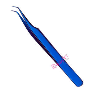 Pinzas para pestañas Extensión de pestañas personalizada Pinzas de punta de fibra Pinzas de volumen de 90 grados para extensión de pestañas - Product Image 2