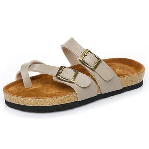 Pantofole da spiaggia con fibbia regolabile all'ingrosso personalizzate in fabbrica <span class=keywords><strong>sandali</strong></span> in <span class=keywords><strong>sughero</strong></span> da <span class=keywords><strong>donna</strong></span> - Product Image 5