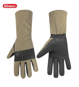 Pilote résistant au feu résistant aux coupures Flam résistant Nomex Flight Flyer gants en cuir à manches longues du Pakistan - Product Image 2