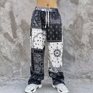 Pantalon décontracté à jambes droites, de grande qualité, Style Hip-hop, à imprimé complet, pour hommes, nouvelle collection - Product Image 1