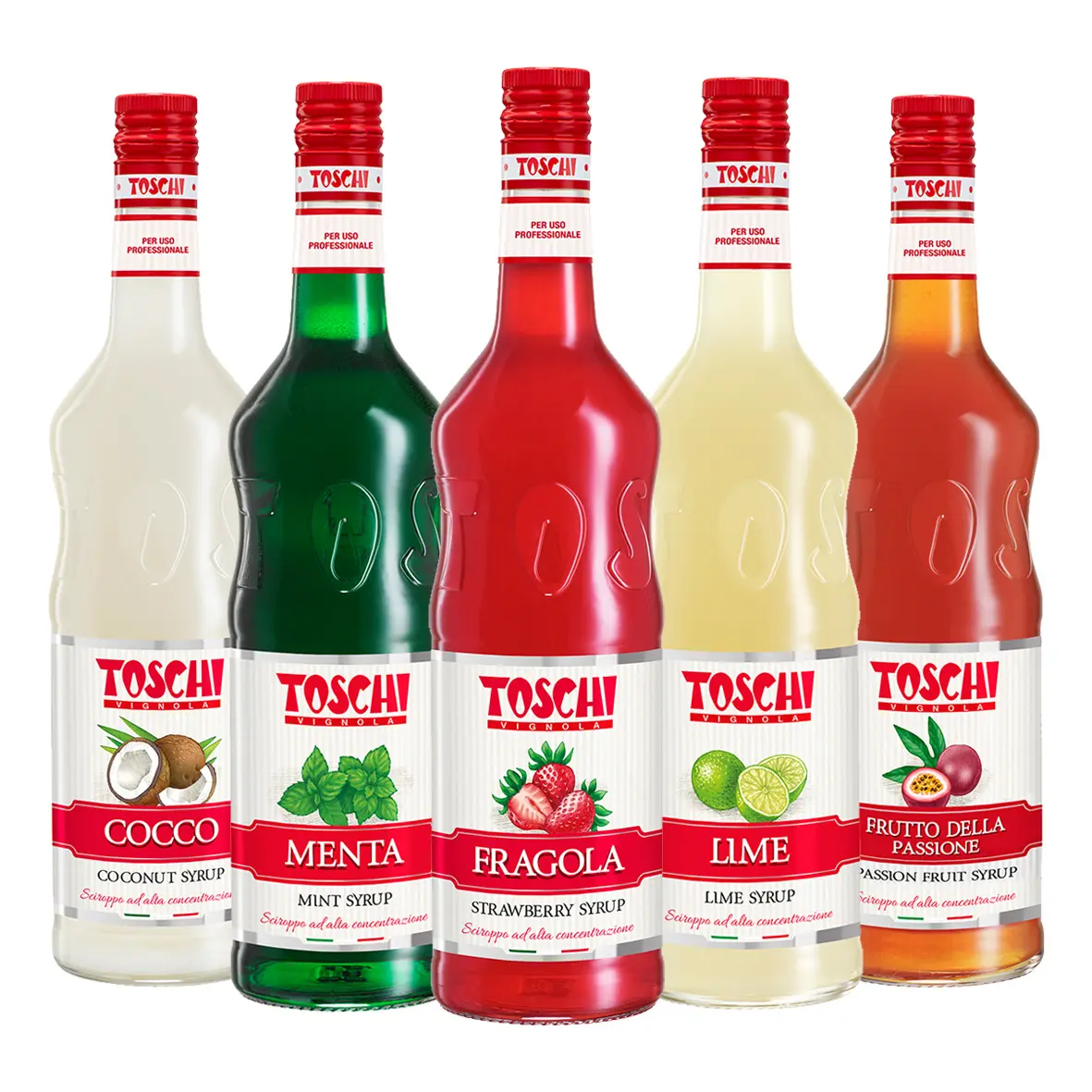 1 لتر 1,32 كجم المصنوعة في إيطاليا Toschi تتركز شراب الفاكهة للشرب ، كوكتيل و slushes
