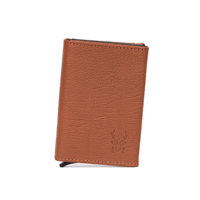 Porte-cartes de crédit porte-cartes avec fermeture magnétique blocage RFID métal 2023 Top Grade en cuir véritable boîte cadeau personnalisée