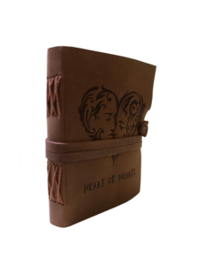 สมุดโน้ตทำมือสำหรับเขียนลายคำพูดที่สวยงามรูปหัวใจพร้อมแถบล็อคและสมุดหนังด้านข้าง - Product Image 2