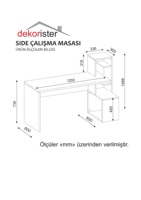 Escritorio de Oficina de Madera de Diseño Moderno de Alta Calidad con Estante Blanco Nogal, Acabado Melamina, 2 Años de Garantía - Uso Comercial