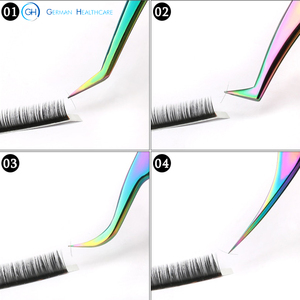 Pince à cils pince à épiler en acier inoxydable pince à épiler antistatique haute pour kits d'extensions de cils - Product Image 3