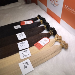 100% Extension de cheveux Remy humains avec pointe plate kératine cuticule vierge longue durée alignée du Vietnam - Product Image 6