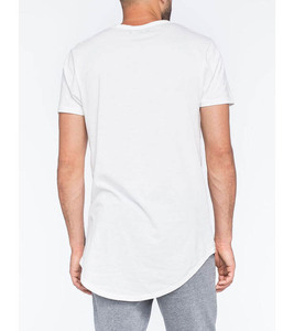 Camiseta con dobladillo curvo para hombre, camiseta lisa con dobladillo curvo, camiseta redonda con fondo en blanco - Product Image 2