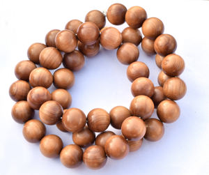 Carved Sandalwood <b>Beads</b> Hinduism Rosary Mala <b>Wood</b> <b>Beads</b> - Product Image 1