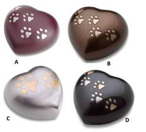 Urnes de crémation de conception en forme de coeur urnes pour animaux de compagnie de stockage de cendres humaines avec plusieurs urne coeur noir en gros avec support - Product Image 2