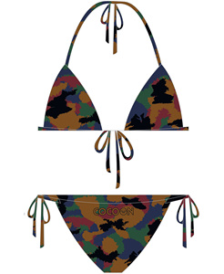 Traje de Baño Bikini Personalizado OEM para Mujer, de Secado Rápido, Dos Piezas, Ropa de Playa de Poliéster con Estampado Digital - Product Image 6