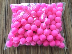 Ballon de ping-<span class=keywords><strong>pong</strong></span> souple et coloré personnalisable, rose clair, jaune, violet, en PP, 40 mm, <span class=keywords><strong>prix</strong></span> de gros - Product Image 2